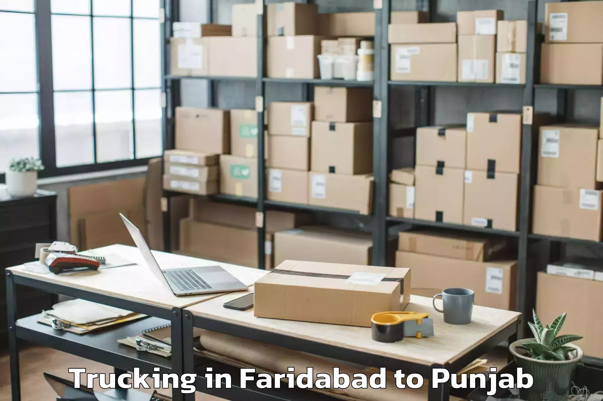 Book Your Faridabad to Laungowal Trucking Today